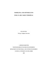 Modeling and optimization for an air cargo terminal