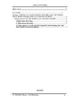 Một số giải pháp Marketing nhằm duy trì và mở rộng thị trường tiêu thụ sản phẩm TV của Công ty điện tử LG - SEL Electronics Việt nam