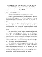 MỘT số BIỆN PHÁP PHÁT TRIỂN NGÔN NGỮ CHO TRẺ 5 – 6 TUỔI THÔNG QUA HOẠT ĐỘNG dạy TRẺ kể CHUYỆN 