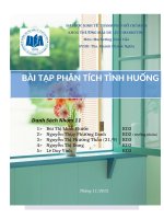 Bài tập phân tích tình huống