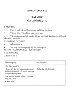 Giáo án tiếng việt 3 tuần 1 bài tập viết   ôn chữ hoa a 5