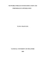 Network storage system simulation and performance optimization