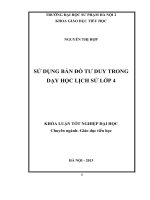 Sử dụng bản đồ tư duy trong dạy học lịch sử lớp 4 