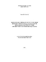 khảo sát quy trình sản xuất và xác định định mức tôm sú (penaeus monodon) lột pd đông block tại công ty tnhh chế biến thủy sản minh phúhậu giang