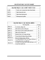 Nâng cao hiệu quả quản lý tín dụng trung và dài hạn tại Ngân hàng TMCP Bắc Á Hà Nội Chi nhánh Hà Thành