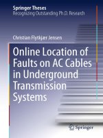 Xác định vị trí sự cố cáp điện AC trong hệ thống cáp ngầm   Online Location of Faults on AC Cables in Underground Transmission Systems