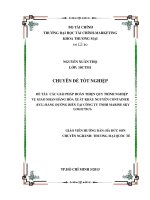 các giải pháp hoàn thiện quy trình nghiệp vụ giao nhận hàng hóa xuất khẩu nguyên container bằng đường biển tại công ty tnhh marine sky logictics