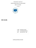 CHỨC NĂNG, CƠ CHẾ TÀI CHÍNH CỦA NGÂN HÀNG NHÀ NƯỚC VÀ KINH NGHIỆM CỦA MỘT SỐ NƯỚC
