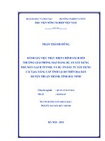 đánh giá việc thực hiện chính sách bồi thường giải phóng mặt bằng dự án xây dựng nhà máy gạch tuynel và dự án đầu tư xây dựng cải tạo, nâng cấp tỉnh lộ 283 trên địa bàn huyện thuận thành, tỉnh bắc ninh