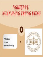 Bài thuyết trình dự kiến tác động của việc tăng lãi suất đồng đô la mỹ với nền kinh tế việt nam và những đối sách của ngân hàng nhà nước việt nam