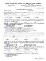 Đề thi thử Quốc gia lần 2 năm 2015 môn Vật lý trường THPT Sông Lô, Vĩnh Phúc