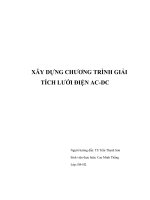 Đồ án tốt nghiệp ngành hệ thống điện  cao minh thắng