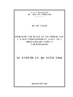 Đánh giá thực trạng và đề xuất giải pháp quản lý, sử dụng đất nông lâm nghiệp của các tổ chức trên địa bàn huyện yên sơn tỉnh tuyên quang 