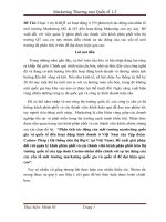 Phân tích tác động của môi trường marketing quốc gia và quốc tế đến hoạt động kinh doanh ở việt nam của tập đoàn casino  pháp ( hệ thống siêu thị big c tại việt nam)  đề xuất giải pháp 