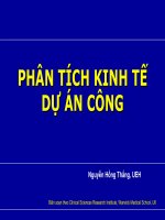 Phân Tích Kinh Tế Dự Án Công