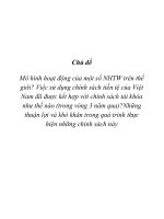 Chủ đề Mô hình hoạt động của một số NHTW trên thế giới