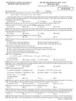 Đề thi thử Quốc gia môn Hóa lần 2 năm 2015 trường THPT Quỳnh Lưu 1, Nghệ An