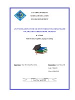 an investigation on the use of pictures in teaching english vocabulary to high school students