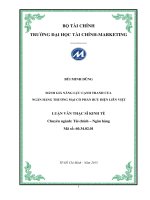 Đánh giá năng lực cạnh tranh của ngân hàng thương mại cổ phần bưu điện liên việt luận văn thạc sỹ 2015 