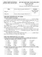 Đề và hướng dẫn học sinh giỏi tiếng anh lớp 9 tham khảo bồi dưỡng 2015 (14) 