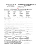 Đề và hướng dẫn học sinh giỏi tiếng anh lớp 9 tham khảo bồi dưỡng 2015 (8) 