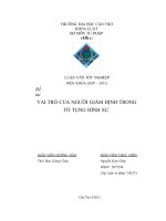 Vai trò của người giám định trong tố tụng hình sự 