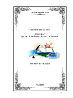 giáo trình công tác ngành giáo dục mầm non
