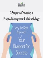 3 steps to choosing a project management methodology 