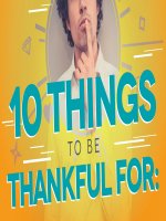 10 things to be thankful for 