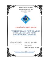 tìm hiểu thành phần hóa học của lá bằng lăng nước lagerstroemia speciosa