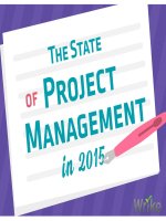 The state of project management in 2015 