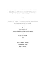 Knowledge and perceptions of agriculture practices and legislation related to social influences as predictors of voting on agriculture policy