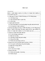 PHÂN TÍCH MỘT SỐ HOẠT ĐỘNG QUẢN TRỊ CHÍNH CỦA CÔNG TY TNHH VIỄN THÔNG VÀ  CNTT HỒNG QUANG