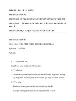 BÀI 1  các PHÉP CHIẾU HÌNH bản đồ cơ bản