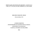 Orientalism and integrative history a study of an early 20th century islamic periodical in singapore