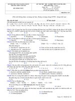 Đề thi thử Quốc gia lần 1 năm 2015 môn Hóa học trường THPT Chuyên Hà Giang