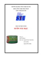 Báo cáo thực hành sườn nấu đậu