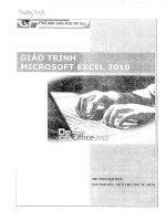 Giáo trình microsoft excel 2010