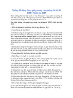 Những đồ dùng được phép mang vào phòng thi kỳ thi THPT Quốc gia 2015