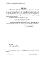 đồ án thiết kế môn học kết cấu và tính toán ô tô