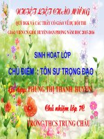 bài giảng thi gvcn giỏi