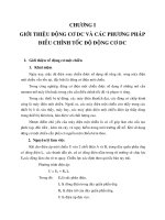 CHƯƠNG 1 GIỚI THIỆU ĐỌNG cơ và các PHƯƠNG PHÁP điều CHỈNH tốc độ ĐỘNG cơ DC