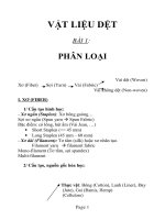 TÀI LIỆU về vật LIỆU dệt MAY  