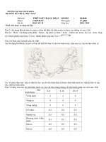 ĐỀ THI và đáp án THIẾT kế TRANG PHỤC 1 HK102 