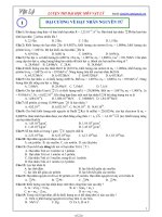 BÀI TẬP HẠT  NHÂN NGUYÊN TỬ