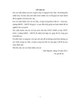 Nhận thức của sinh viên trường đại học sư phạm đại học thái nguyên về vấn đề ma tuý