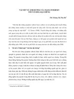 Vài nét về ảnh hưởng của mạng internet đến văn hoá đại chúng 