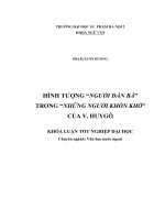 Hình tượng người đàn bà trong những người khốn khổ của v  huygô 