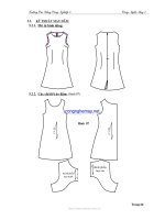 TÀI LIỆU kỹ THUẬT MAY đầm 