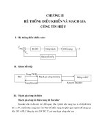 CHƯƠNG 3 hệ THỐNG điều KHIỂN và MẠCH GIA CÔNG tín HIỆU